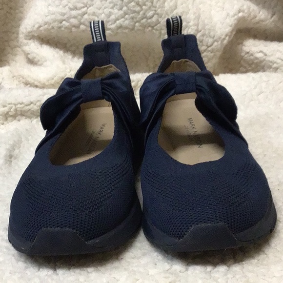 MARK NASON NAVY PLATFORM BOW SHOES 6 - Picture 3 of 9